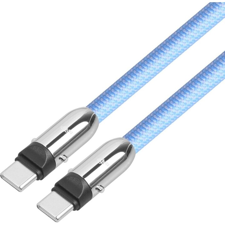 Cabo USB-C 2 em 1 de 1 m azul