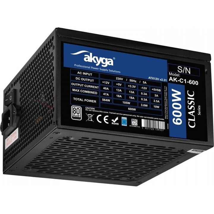 AK-C1-600 ATX 600W SERIE PRO