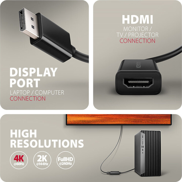 RVD-HI20N Adapter activ e DP - HDMI 4K/60Hz