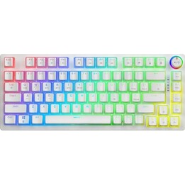 Wireless mechanical keyboard PHENIX WHITE Gateron Yellow, Pudding