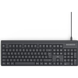 Hama CK-100 teclado con cable negro