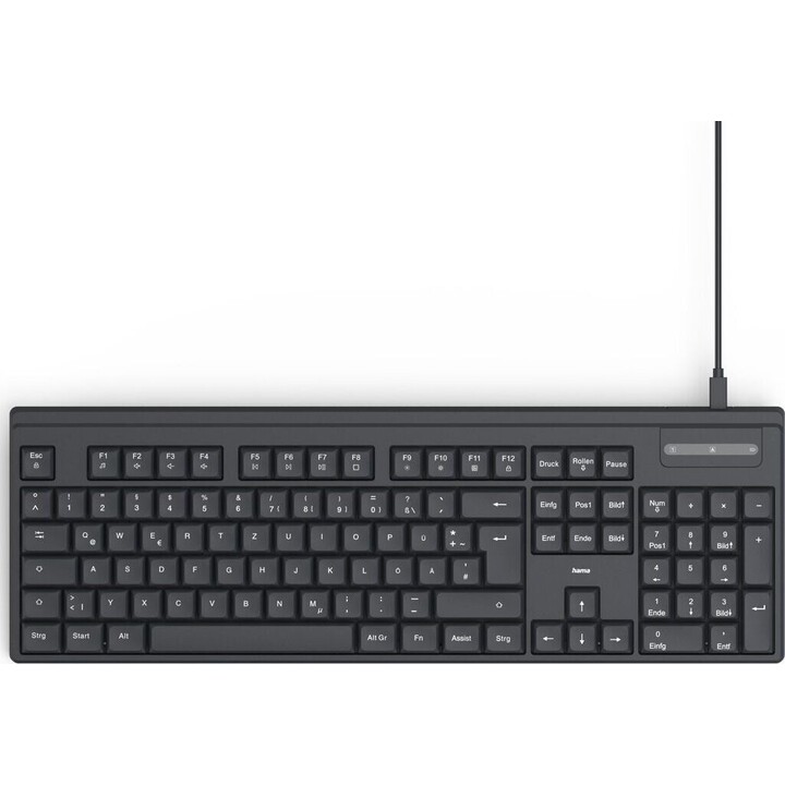 Hama CK-100 teclado con cable negro
