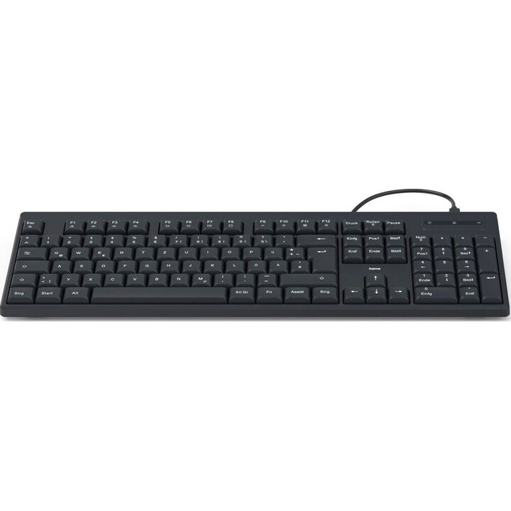 Hama CK-100 teclado con cable negro