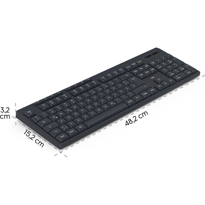 Hama wireless keyboard WK-200 black U8173055