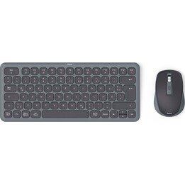 Set tastiera e mouse multi-dispositivo nero grigio
