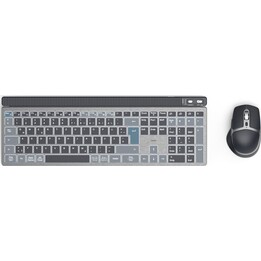 multi device keyboard and mouse set black