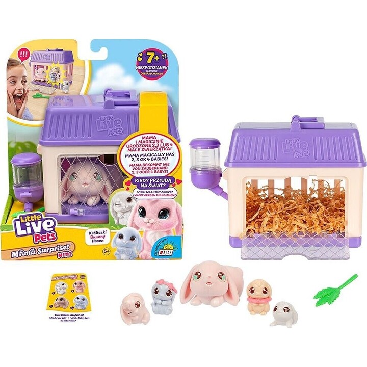 Figura de Little Live Pets - Mamá Sorpresa Mini Conejita