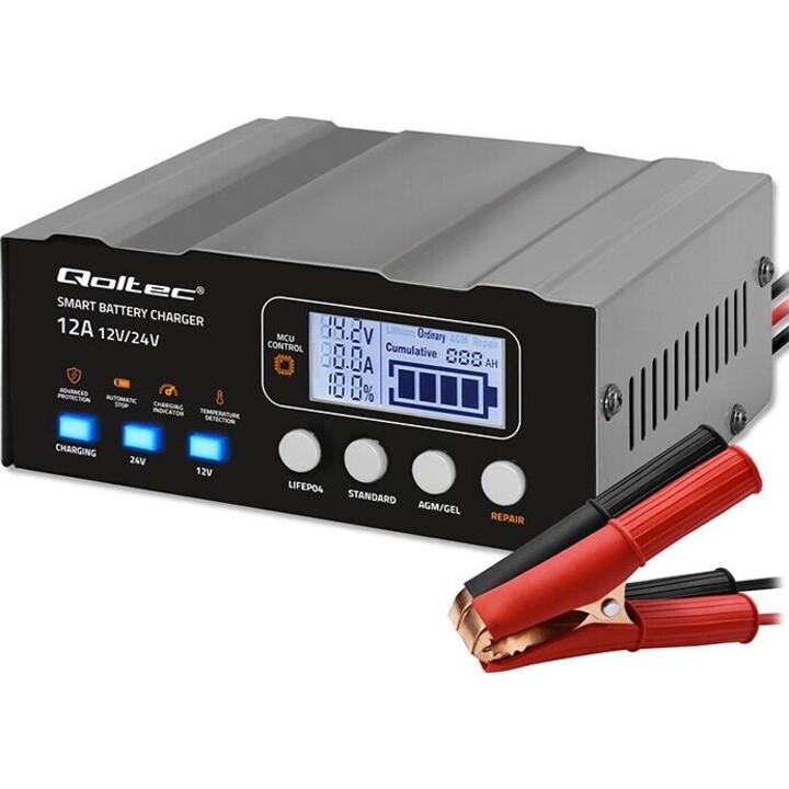 Microprocessor charger 12V 12.6V 24V LCD