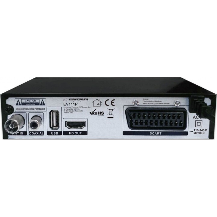 Sintonizzatore/decoder digitale DVB-T2 H.265/HEVC