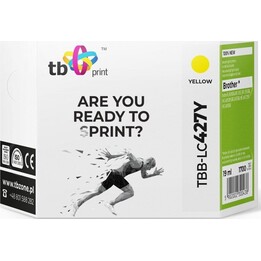 Tinta amarela 100% nova para impressora Brother MFC-J5955DW (TBB-LC427Y).