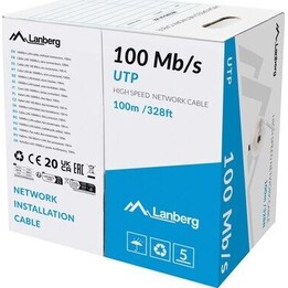 LAN-UTP-Kabel 100 MB/s CCA-Draht 100 m grau