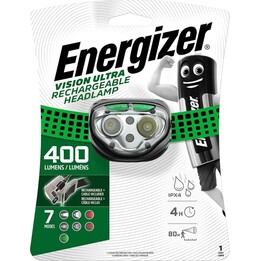 ENERGIZER Vision Ultra HD wiederaufladbare Stirnlampe 400 lm schwarz