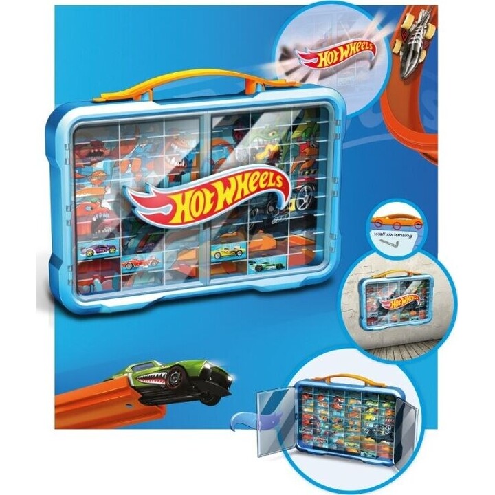 Estojo Hot Wheels com logotipo iluminado