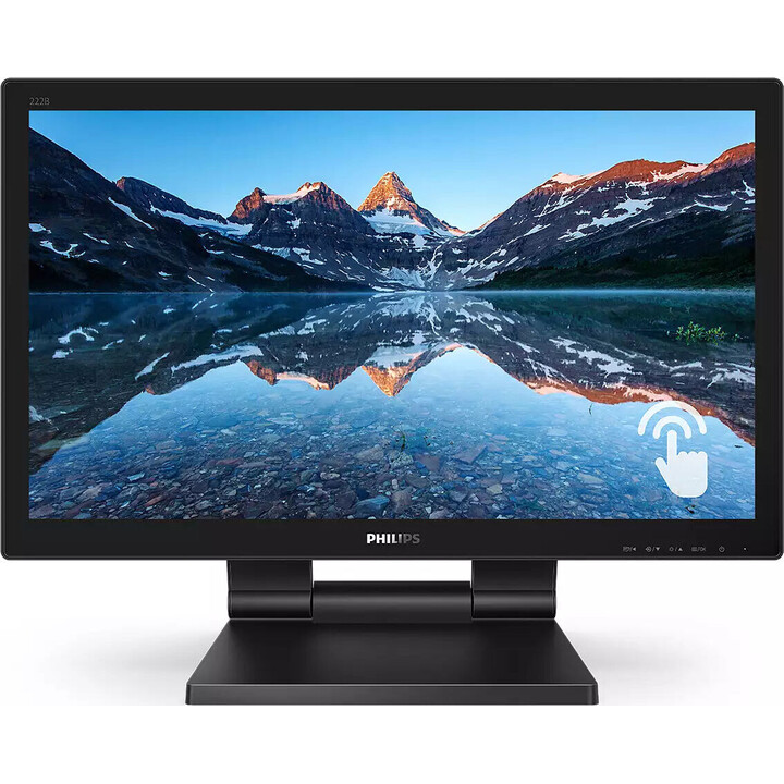 Monitor LCD 222B9TA de 21,5 polegadas com tela sensível ao toque VA de 10 pontos.