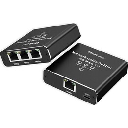 Splitter Ethernet mini SWITCH 1x3 RJ45 USB C