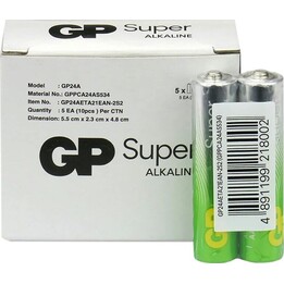 Batterie alcaline LR03 / AAA SUPER 10 pezzi