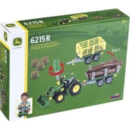 Tractor John Deere para maniobrar con 2 remolques