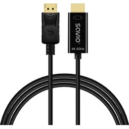 SAVIO CL-189 cavo DisplayPort a HDMI nero 1,5 m 4K 60 Hz