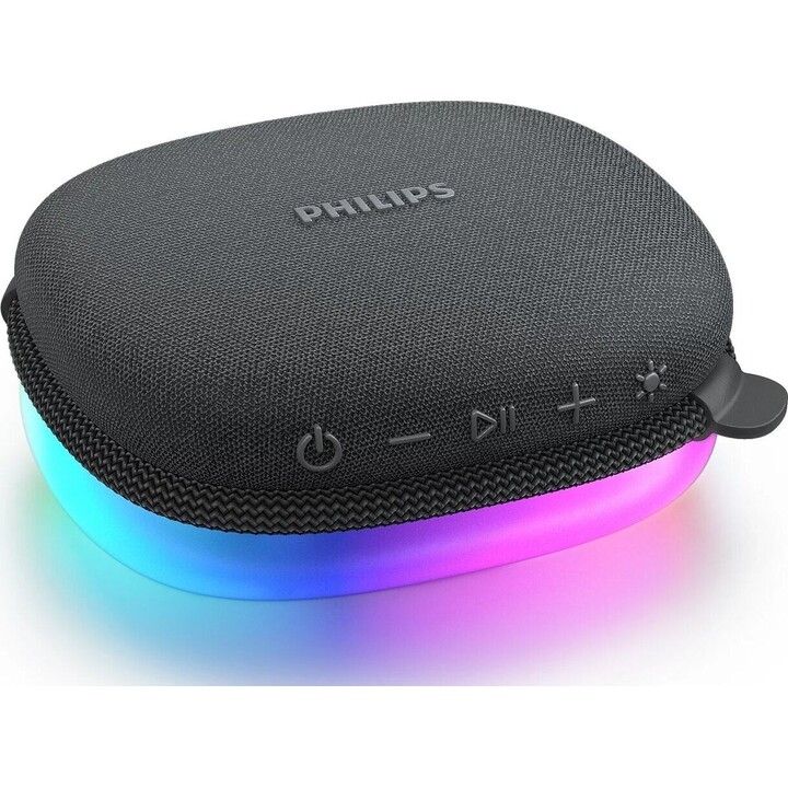 Caixa de som Bluetooth com luzes TAS2307BK/00
