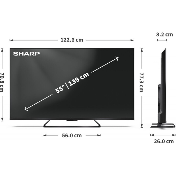 TV LED de 55 polegadas 55HR7465E