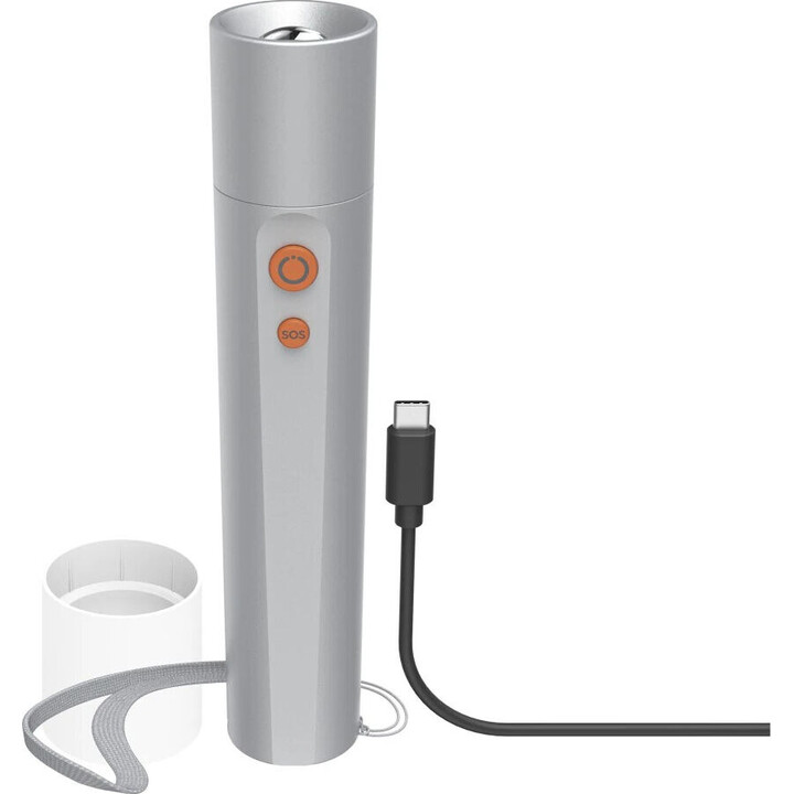 Wiederaufladbare LED-Taschenlampe mit 4 Lichtmodi und diffusem Licht