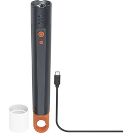 LED-Touristentaschenlampe mit 4 Leuchtmodi und Zoomfunktion