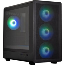 M5 BLACK mATX Mini-Tower mit 4 ARGB-Lüftern