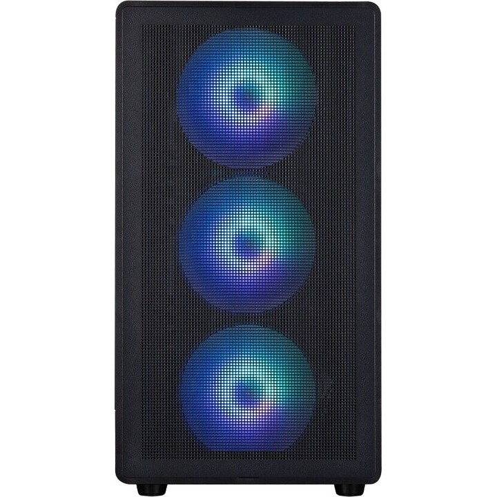 M5 BLACK mATX Mini-Tower mit 4 ARGB-Lüftern