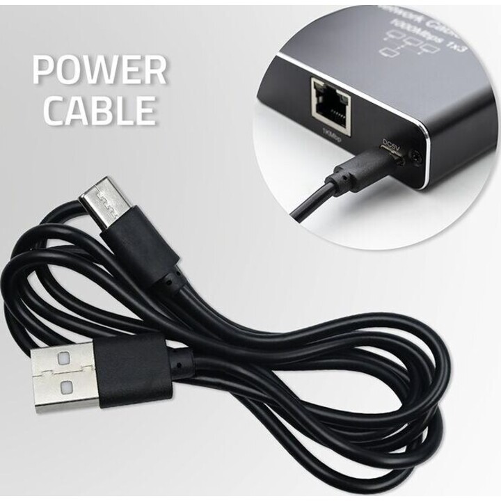 Ethernet-Splitter Mini-Switch 1x4 RJ45