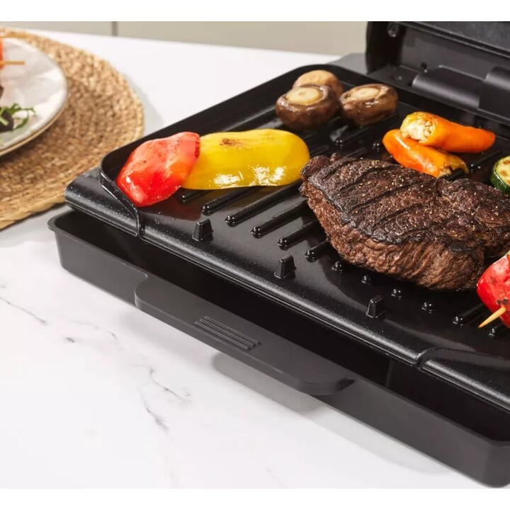 Grill électrique Salter ActiGrill Everyday EK6236VDE avec réglage de la température et plaques antiadhésives