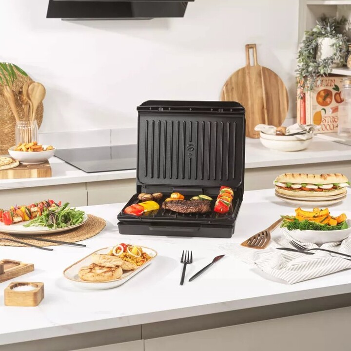 Elektrischer Kontaktgrill Salter ActiGrill Everyday EK6236VDE mit einstellbarer Temperatur und Antihaft-Grillplatten