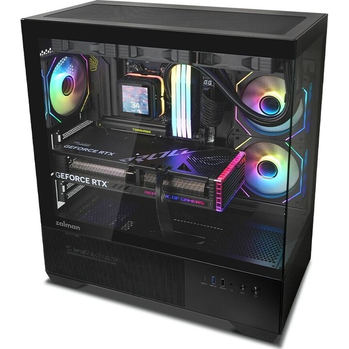 Case per PC CHRONIX V2 Mid Tower con 3 ventole ARGB nere