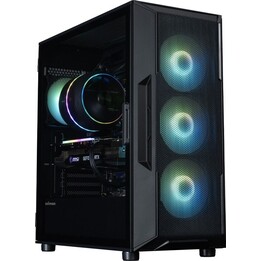 Boîtier PC i3 NEO V2 Moyen Tour, 4 ventilateurs ARGB, noir