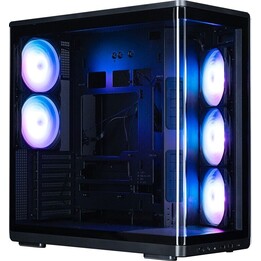 Boîtier PC P60 Moyen Tour avec 5 ventilateurs ARGB noirs