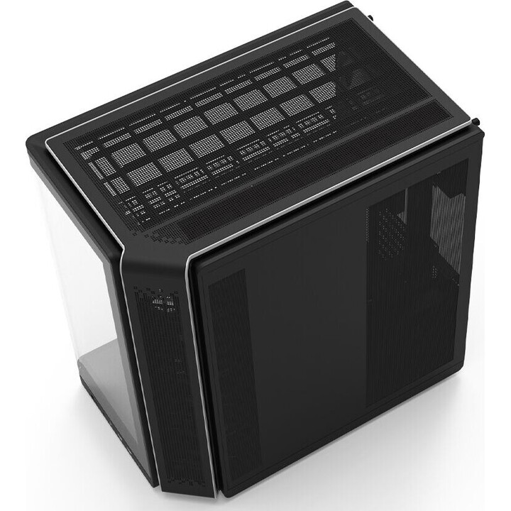 PC-Gehäuse P60 Mid-Tower mit 5 ARGB-Lüftern, schwarz