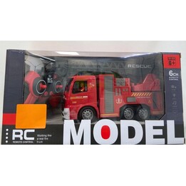 Madej 013417 camion de pompiers télécommandé avec lumières et son rouge