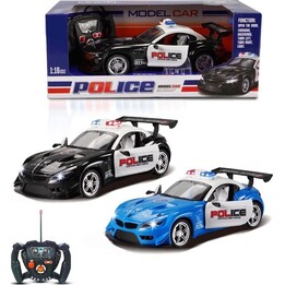 Ferngesteuertes Polizeiauto mit Blaulicht und Türöffnung