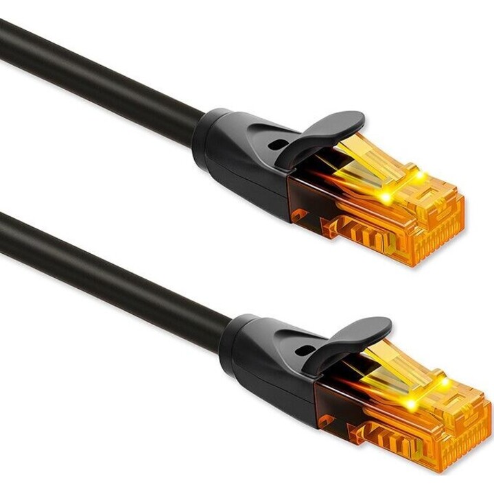 UTP patchcord cable cat6 2xRJ45 25m black