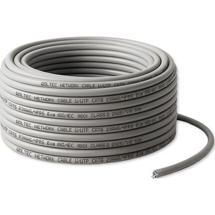 UTP patchcord cable CAT6 Copper Cu 50m gray
