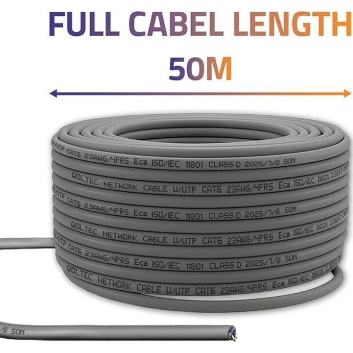 UTP-Patchkabel CAT6 Kupfer Cu 50m grau