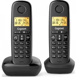 GIGASET Basic 100 DUO cordless phone black