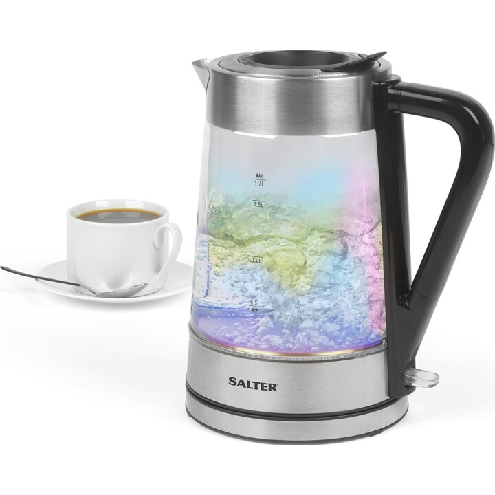 Salter EK5078IRFVDE Iridescent Glass Kettle