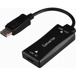 GEMBIRD A-HDMIF30-DPM-01 cabo adaptador HDMI para DisplayPort 4K 30Hz preto