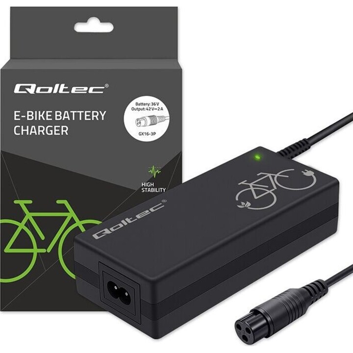 Ladegerät für E-Bike 36V 42V 2A 3P GX16