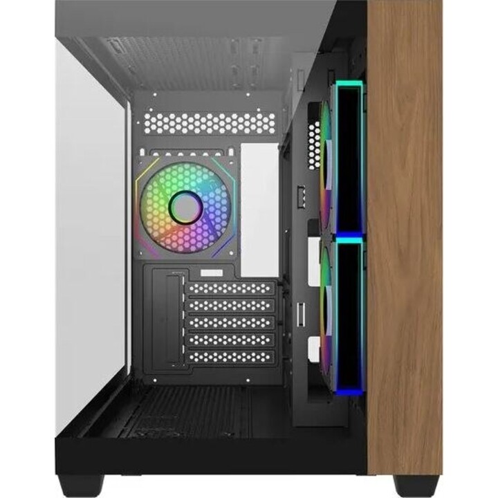 Case Elite 481 Wood 270° Seamless Glass mATX
