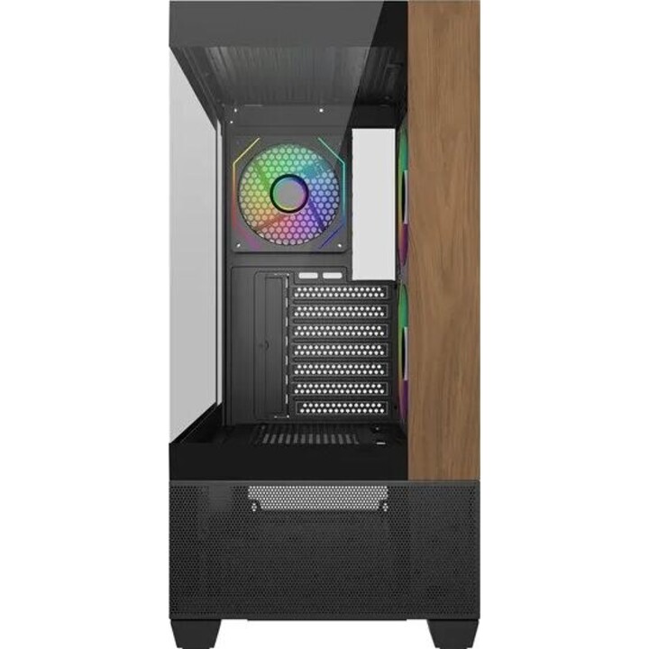Cooler Master Elite 690 Wood Black case PC ATX nero