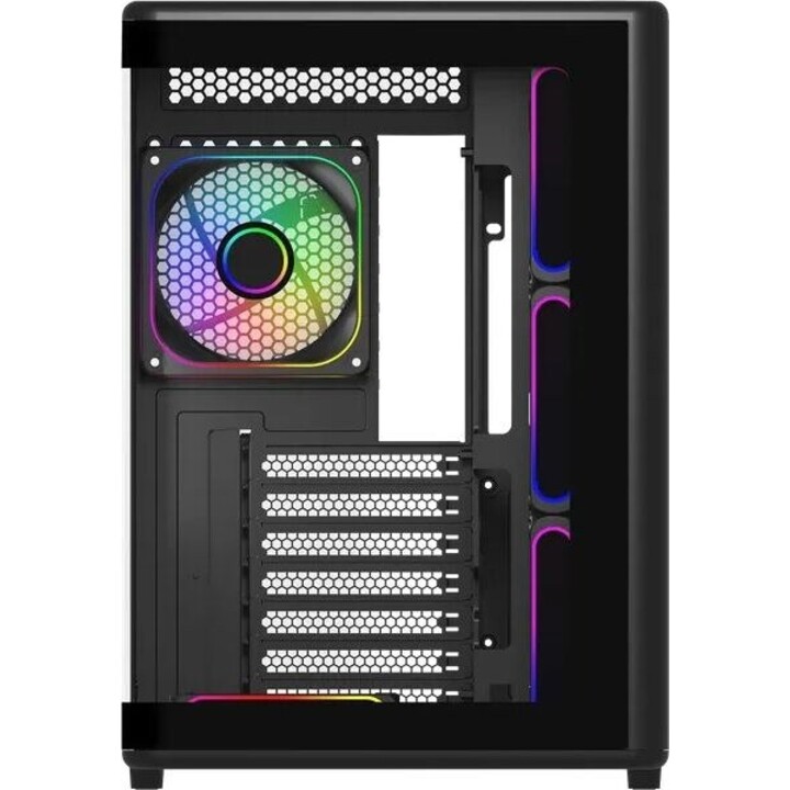 Case Elite 600 nero con 7 ventole ARGB + Hub