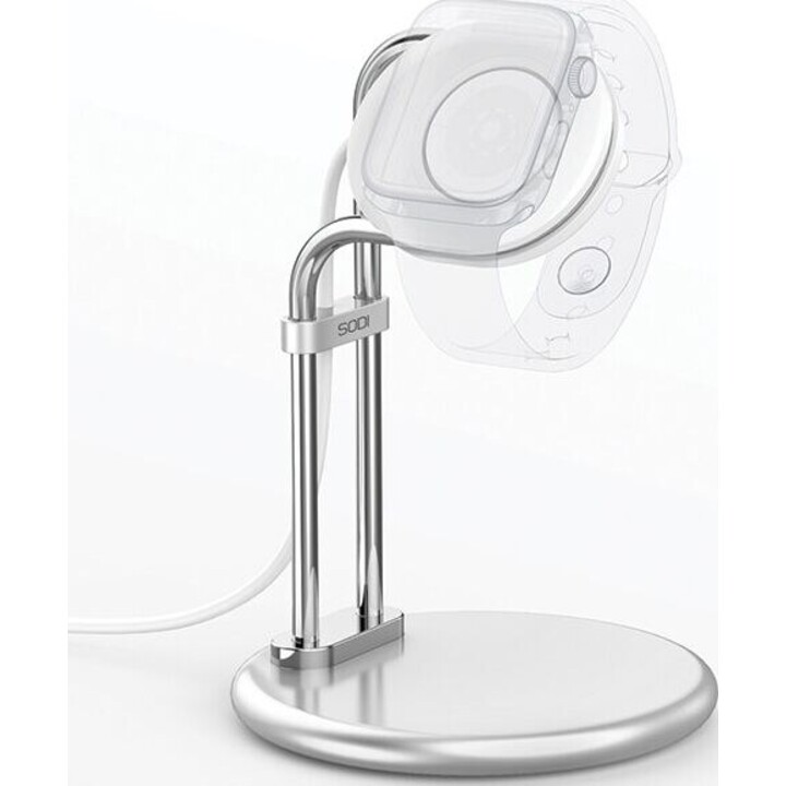 Supporto per Apple Watch SAW-300 a induzione, colore argento