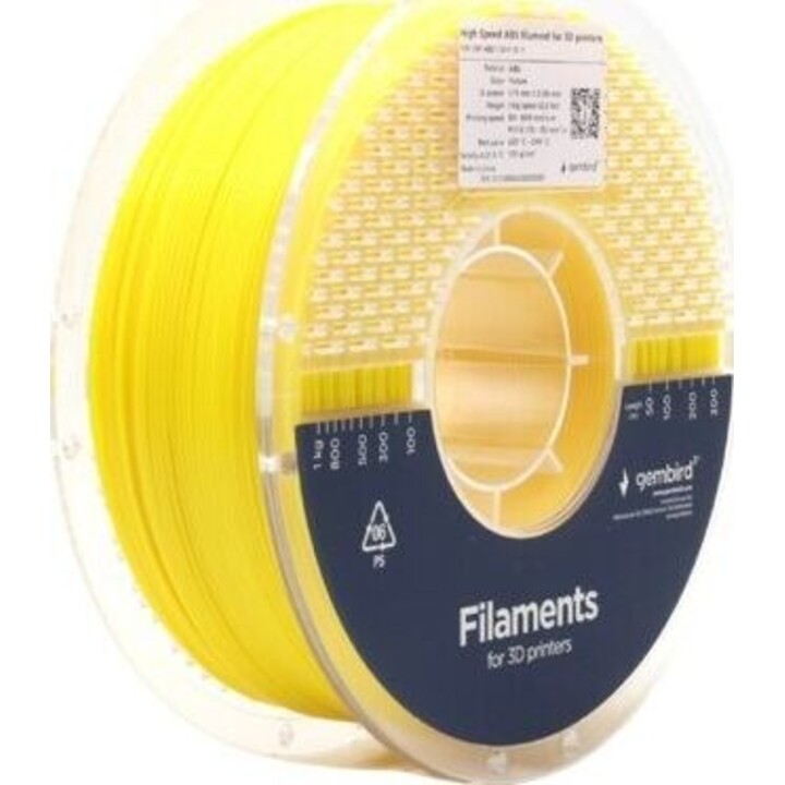 Filament ABS haute vitesse, 1,75 mm, 1 kg, jaune