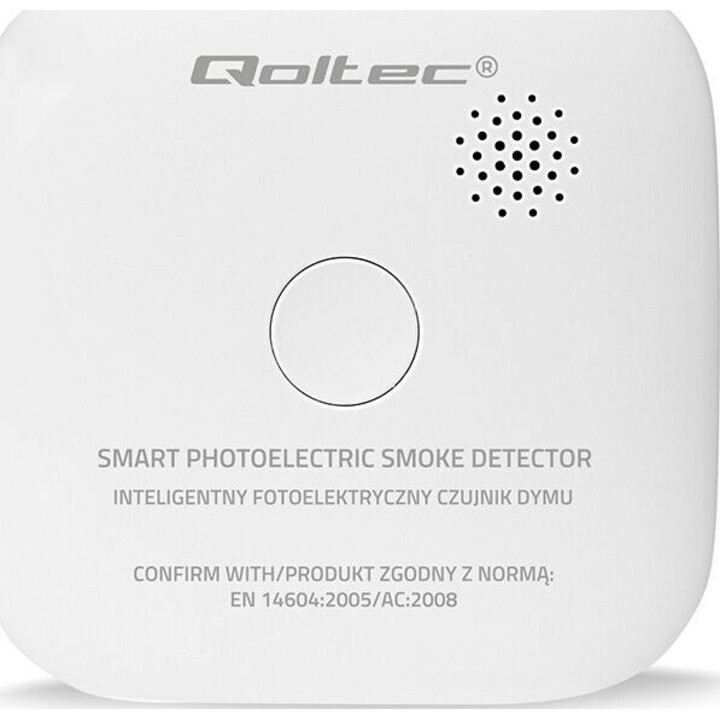 Detector de fumaça sem fio com alarme a bateria de 85dB